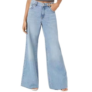 Pantalones Vaqueros Transpirables para Mujer, Estilo Cargo Cómodo, con Múltiples Bolsillos, de Mezclilla de Algodón, Largos, para Damas, OEM - Product Image 2