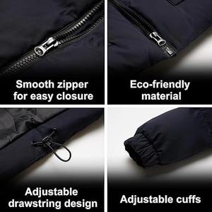 Vente en gros de veste d'hiver imperméable et chaude personnalisée style tendance pour hommes vêtements de ville de couleur unie matelassée à bulles fabriquée par les sports habillés - Product Image 5