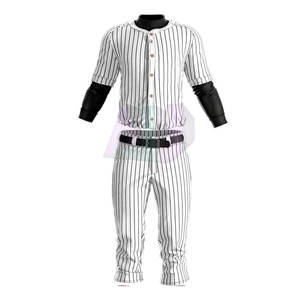 Uniforme de baseball d'équipe léger et respirant en 100 % polyester pour les entraînements, les matchs et les jours de match - Product Image 1