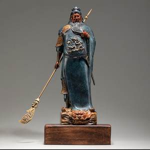 Venta al por mayor de artículos de Feng Shui de latón de Guangzhou para interiores Guan Yu Guan Di Ye <span class=keywords><strong>God</strong></span> <span class=keywords><strong>of</strong></span> Wealth-<span class=keywords><strong>War</strong></span> General Guan Gong estatuilla estatua a la venta - Product Image 5