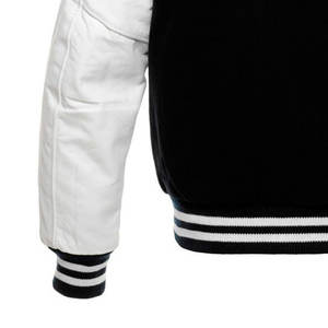 Veste universitaire surdimensionnée en laine d'hiver coupe-vent personnalisée avec broderie de lettres pour hommes, vestes d'hiver vintage en gros - Product Image 5