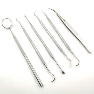 Kit de soins bucco-dentaires manuel de qualité en gros 2026, 6 pièces, instruments dentaires en acier inoxydable, qualité A+ - Product Image 4