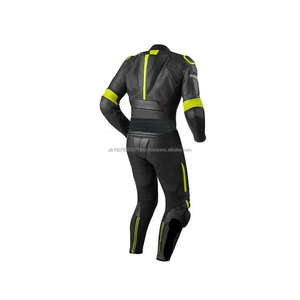 Chaqueta de Motociclista Personalizada con Logotipo al por Mayor, Conjunto de Chaqueta de Cuero para Carreras de Alta Calidad - Product Image 3