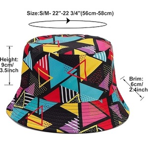 New arrival Good Quality Custom <b>Your</b> Pattern All Over Print Bucket Hats Comfortable Cotton Sun Hats Made in Bangladesh - Product Image 4