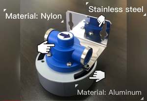 Tête de cartouche compatible Everpure (argent + bleu) - Product Image 2