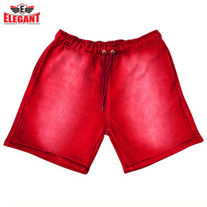 Pantalones cortos lavados con ácido, pantalones cortos transpirables de alta calidad para hombre, logotipo personalizado, haz tus propios pantalones cortos lavados con ácido - Product Image 6