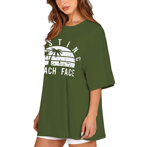 Camiseta de manga corta de gran tamaño personalizable para mujer, camiseta transpirable de verano para mujer, camiseta estampada - Product Image 4