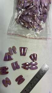 หินอัญมณีคู่รูปร่างผสมฟอสโฟไลท์ธรรมชาติสำหรับทำเครื่องประดับรวมเบาะทรงเหลี่ยมทรงรี - Product Image 2