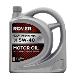 Lubricante Automotriz ROVER, Mezcla Sintética Antidesgaste, Aceite de Motor SAE 5W-40, Paquete de 3, 5 Cuartos - Product Image 1