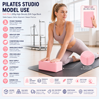 Brique de yoga et de Pilates Pureflex 3x6x9 pouces en EVA, écologique, haute densité, durable, avec logo personnalisé, couleur et antidérapante, vente en gros