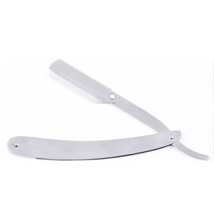 Venta caliente Single Edge Hi-Chromium Acero inoxidable Maquinilla de afeitar recta Desechable Barbero's Safety Cut Throat Razor para el cuidado personal - Product Image 3