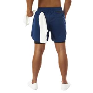 Short de bain de plage personnalisé pour hommes, léger et froissé, pantalon de sport décontracté à motif solide et à séchage rapide, taille élastique-mode de rue - Product Image 2