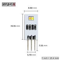 Éclairage d'ambiance LED générique bleu 12V DC, remplacement de l'éclairage intérieur de voiture, universel HYUGA (2 pièces), garantie 1 an