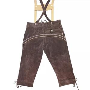 OEM Personnalisé Nouveaux Shorts Lederhosen Bavarois Dorés pour l'Oktoberfest Unisexe Allemagne Traditionnels Taille Moyenne Écologiques à Boutons - Product Image 4