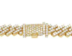 Vente chaude Hip Hop Chaîne Cubaine 925 Sterling Silver Round Cut Leb Grown Diamant Colliers Hip Hop Élégant Cubain Lien Chaîne - Product Image 4