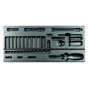Usag 44-Piece Plastic Tray for <b>Socket</b> Assortment with <b>Ratchet</b> and <b>Sockets</b> for Organization and Convenience - Product Image 1