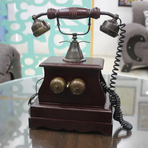 Phong Cách Cổ Bằng Gỗ Điện Thoại Quay Retro Bàn Điện Thoại Cho Nhà Văn Phòng Trang Trí Nội Thất Món Quà Tuyệt vời Cho Người Thu Sưu Tầm Và Những Người Yêu Thích Cổ Điển - Product Image 3