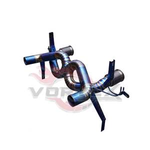 Système d'échappement Catback avec convertisseur catalytique en titane Vortex pour LAMBORGHINI HURACAN EVO 5.2, tuyau d'échappement en titane de course - Product Image 3
