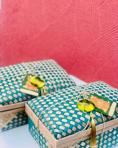 Cajas de embalaje ecológicas para vacaciones de Ramadán, caja de regalo tejida de bambú, regalo 2025 - Product Image 3