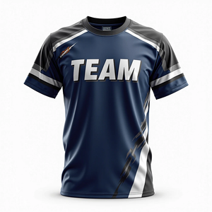 เสื้อกีฬาเข้ารูปสำหรับผู้ชายเสื้อกีฬาแบบปรับแต่งเองได้สำหรับใส่เล่นซอฟต์บอลบาสเก็ตบอลตกปลา Custom100 % ระบายอากาศได้ดีสวมใส่สบาย - Product Image 3