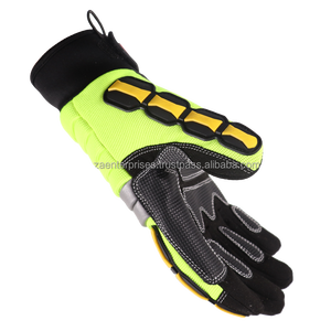 Gants de travail de sécurité pour mécanicien industriel Anti-coupure Polyester respirant Anti-choc résistant aux coupures Bracelet réglable Main personnalisée - Product Image 4