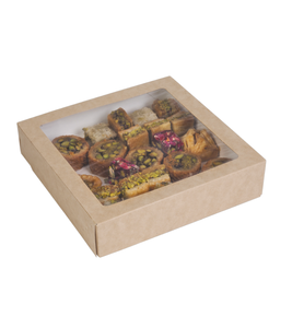 Venta al por mayor de contenedores de papel kraft OSQ TABOX PRO 1555 para alimentos, resistentes a la grasa, para llevar, personalizados para HoReCa, con empaque ecológico. - Product Image 1