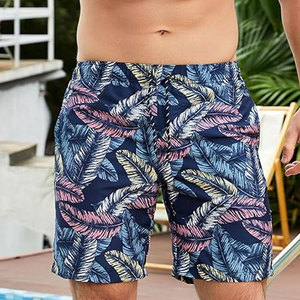 Solide plaine décontracté hommes maillot de bain séchage rapide coupe-vent respirant extérieur plage conseil Shorts tricoté toile 100% coton - Product Image 2