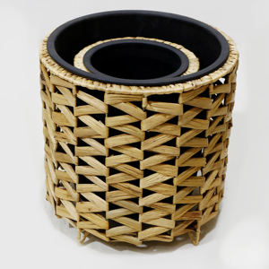 Artex Dong Thap Pots de jardinières extérieurs faits à la main en usine jonc de mer jacinthe d'eau artisanat pour jardin et décoration intérieure - Product Image 3