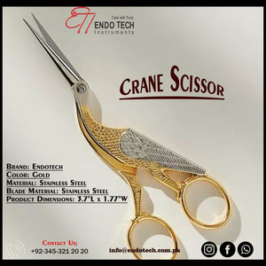 Tijeras Curvas para Extensión de Pestañas Endo Tech, Punta Inclinada, Set de Manicura y Pedicura, Pinzas para Cejas - Garantía de por Vida - Product Image 2