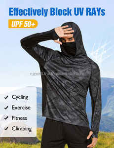 Sudadera de Pesca Unisex 100% Poliéster Ligera Transpirable Manga Larga UPF 50+ Cierre de Cremallera Impermeable - Product Image 4