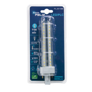 Bombilla Fluorescente de 2 Tubos de Bajo Consumo Residencial Crystal PLC, Luz Cálida/Amarilla 4000K Don Feliz - Product Image 2