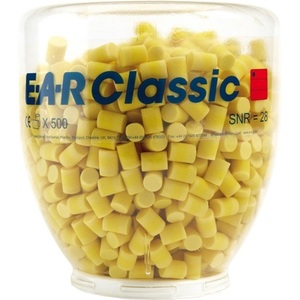 Tapones para los Oídos de Repuesto 3M E-A-R Classic EN 352-2 SNR 28 DB, 500 Pares/Dispensador, Protectores Auditivos - Product Image 1