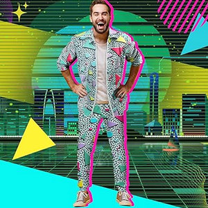 Conjunto de chándal Vintage para hombre, ropa de calle retro estilo años 80, chaqueta clásica y pantalones de chándal, conjunto atlético de dos piezas - Product Image 3