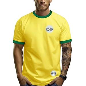 T-shirt Ringer 50% coton filé à l'anneau 50% polyester T-shirts Ringer - Product Image 1