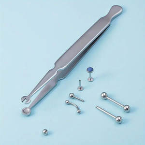 Pinza de Perforación de Alta Precisión, Herramienta de Sujeción de Joyería Corporal de Acero Inoxidable Quirúrgico para Perforaciones de Nariz, Oreja, Ombligo y Labio - Product Image 5