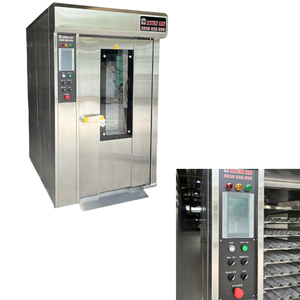 Nouveauté 12 plateaux four à pain commercial four rotatif 24Kw/H capacité 1200X1900X2100 four de boulangerie KIEN AN fabricant - Product Image 1