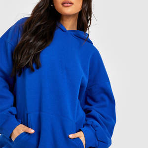 <b>Women's</b> Custom Hooded Sweatshirts OEM ODM Pullover for Casual and Winter Wear Solid <b>Pattern</b> Design Lined - Product Image 1