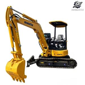 Mini-excavatrice sur chenilles Komatsu PC35MR d'occasion, 3,5 tonnes, godet de 0,1 m³, marque japonaise d'origine, faible nombre d'heures, certifiée CE - Product Image 1
