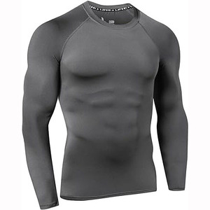 OEM impreso de compresión de manga larga MMA Jiu Jitsu Rashguard logotipo personalizado BJJ camisa para hombres al por mayor en blanco personalizable Rashguard - Product Image 5