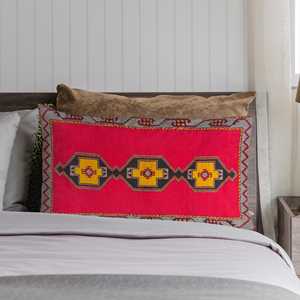 Coussin imprimé floral vintage : Décoration d'intérieur tribale et traditionnelle, housse + insert - Product Image 1