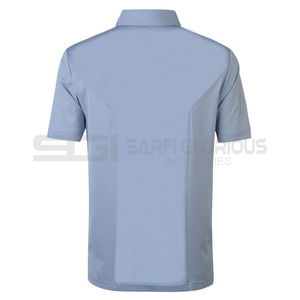 Nouveau polyester 100% coton pour polo avec couleur unique et logo brodé personnalisé motif de t-shirt de golf confortable - Product Image 3