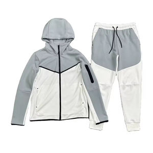 Conjunto de sudadera y pantalones de chándal personalizables 2025 | Chándal de estilo apilado | Ropa de calle de moda Sudadera de dos piezas para hombres y mujeres - Product Image 1