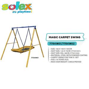 Équipement de terrain de jeu extérieur en acier pour balançoire de jardin, balançoire tapis magique - Product Image 2