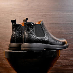 Chaussures décontractées légères avec semelle absorbant la transpiration et structure flexible, chaussures de tous les jours pour hommes, chaussures en cuir - Product Image 4