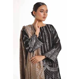 Conjunto de Traje Jacquard Negro de 3 Piezas Sin Costuras para Mujer - Product Image 2