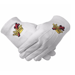 Guantes Masónicos Personalizados, Guantes de Logia Azul de Maestro Masón con Bordado, de Pakistán, Fabricante y Proveedor de Guantes de Regalia Masónica - Product Image 5