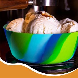 Forme ovale 148x45mm lave-vaisselle incassable Silicone Snack mangeoire lente bébé chien narguilé bol Durable facile à nettoyer alimentation pour animaux de compagnie - Product Image 3