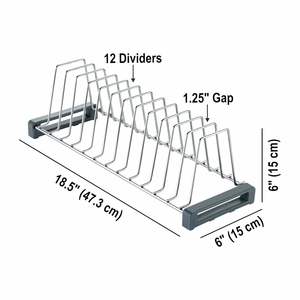 Soporte de placa de cocina modular de acero inoxidable soporte de almacenamiento utensilios de cocina encimera decorativa Decoración de mesa de hogar y restaurante - Product Image 2