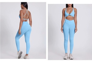 Mallas de Yoga de cintura alta, pantalones de Fitness sin costuras con Control de barriga para mujer, levantamiento de glúteos, entrenamiento, gimnasio, ropa deportiva - Product Image 3