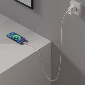 USB a vers pour IPHONE 3A 1.5M câble 60W charge rapide cuivre pur avec alliage d'aluminium CB-315IP ROSA - Product Image 4